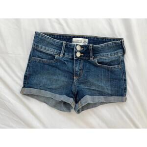 Abercrombie kids girls size 9/10 mid rise shortie short jean shorts